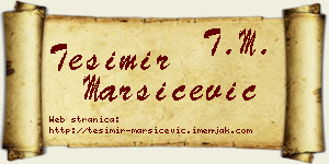 Tešimir Maršićević vizit kartica